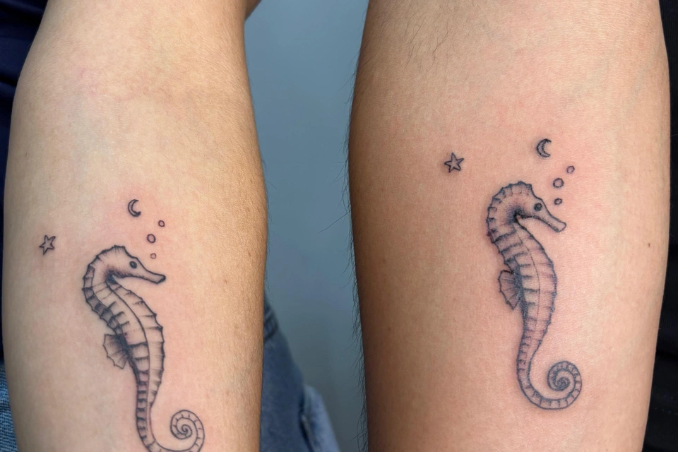 Seahorse tattoo