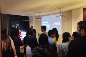 Presentacion video JVNE en estudio 184