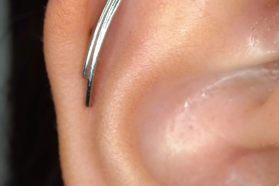 Titanium helix jewelry